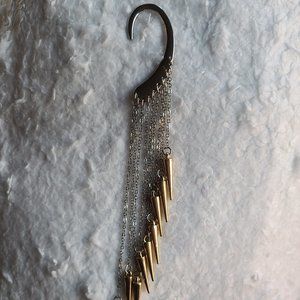 Ear Cuff with Dangling Spikes